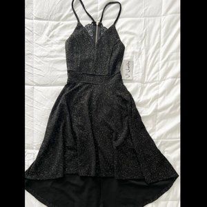 Black & Gold Glitter Dress